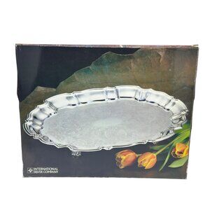International Silver Company Silver Plated Serving Tray